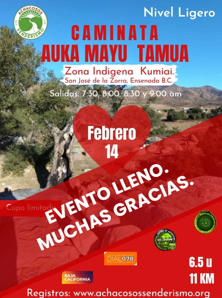 caminata kumia ensenada hiking